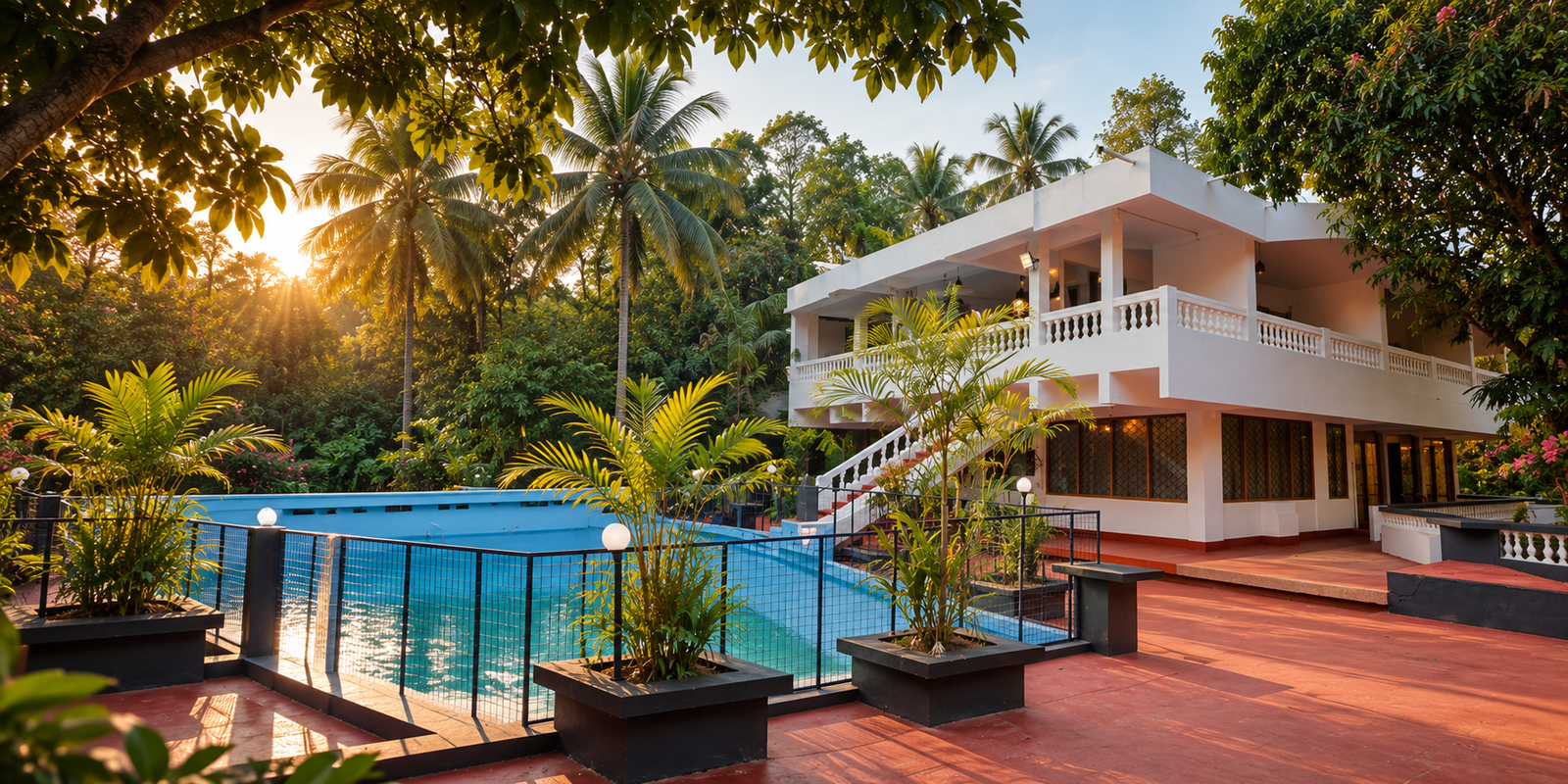 Pandora The London Nest heritage bungalow and swimming pool surrounded by 15 acres of greenery
