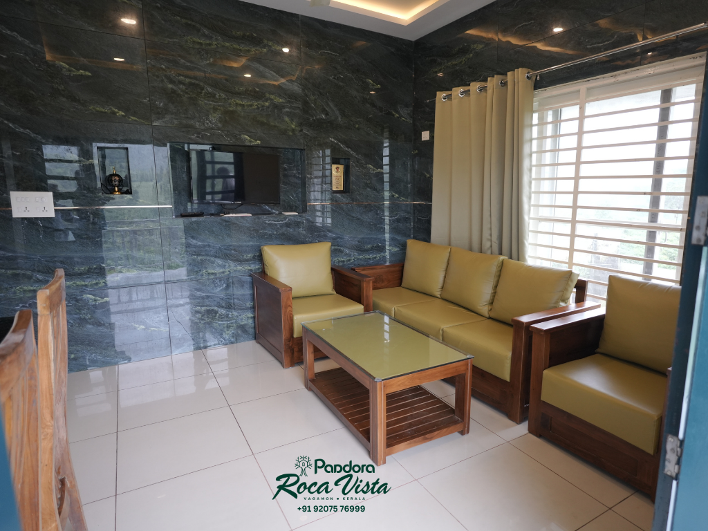 Living room interior at Roca Vista